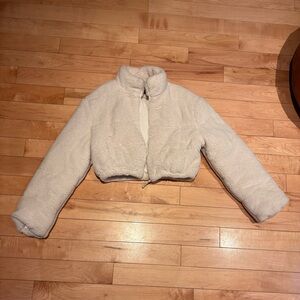 Streetwear Society Cream Fleece Jacket